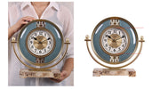 Living Room Old-fashioned Decorations Fashion Household Desktop Clocks Bedroom Mute And Simple