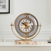 Living Room Old-fashioned Decorations Fashion Household Desktop Clocks Bedroom Mute And Simple