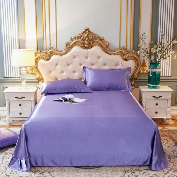 Household Double-sided Ice Silk Bed Sheet Bedding
