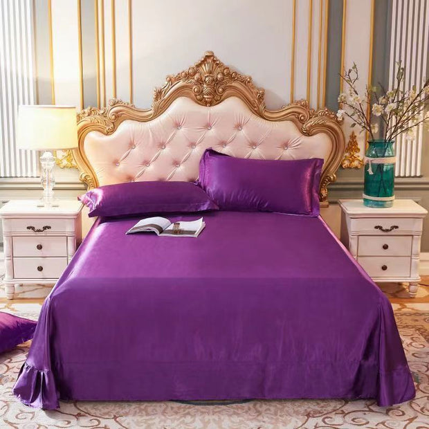Household Double-sided Ice Silk Bed Sheet Bedding
