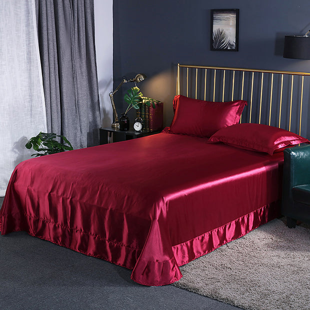Household Double-sided Ice Silk Bed Sheet Bedding