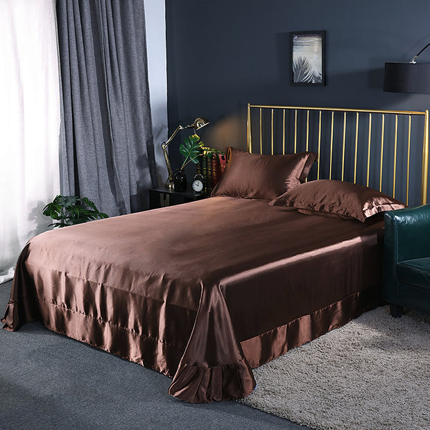 Household Double-sided Ice Silk Bed Sheet Bedding