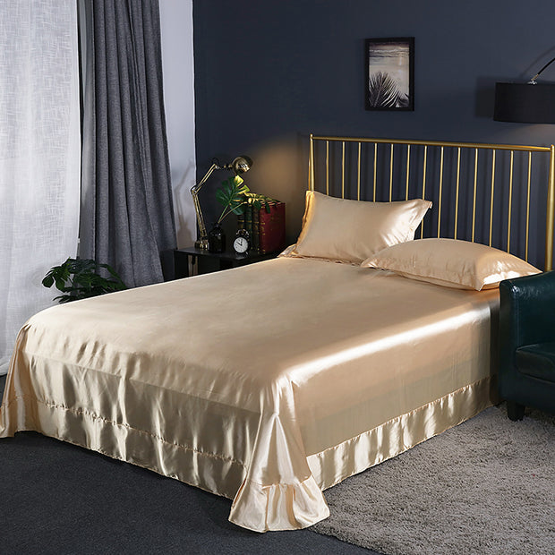 Household Double-sided Ice Silk Bed Sheet Bedding