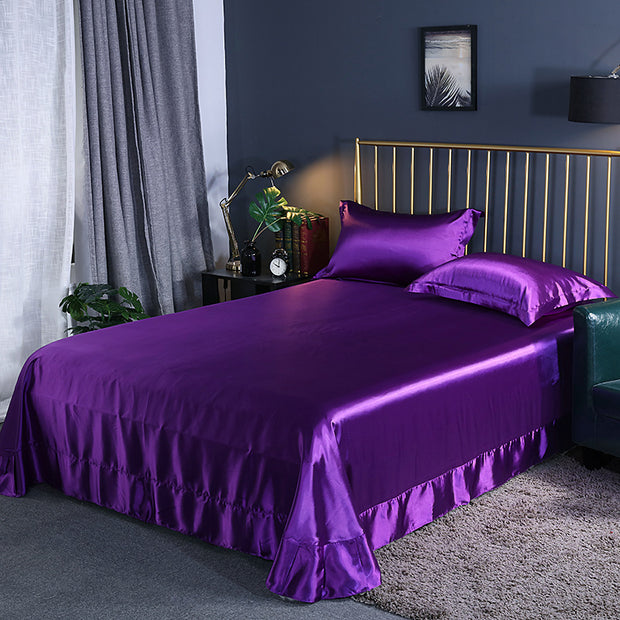Household Double-sided Ice Silk Bed Sheet Bedding